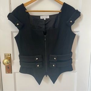 Anne Fontaine Bustier Vest in Black